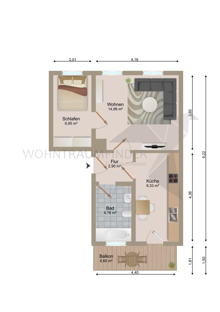 Grundriss Etagenwohnung Zwickau