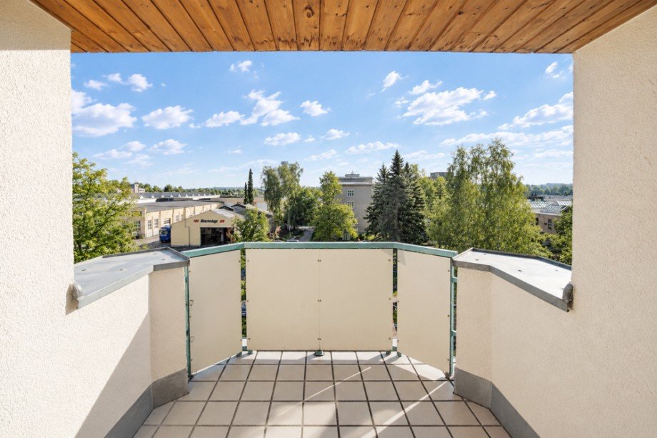 Balkon und Aussicht Maisonettewohnung Chemnitz