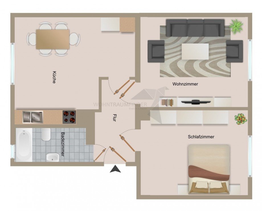 Grundriss_�hnlich Etagenwohnung Zwickau