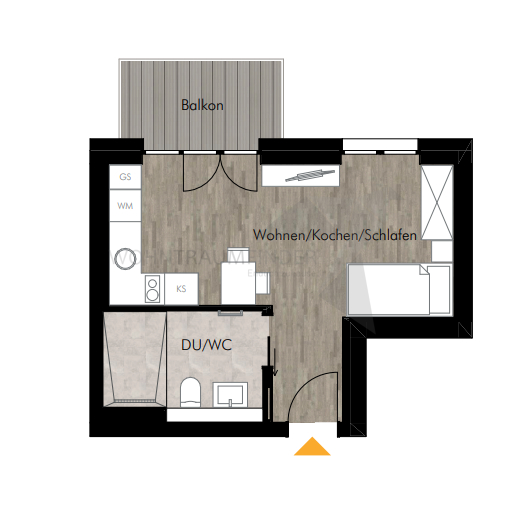 Grundriss WE 54 Etagenwohnung Chemnitz
