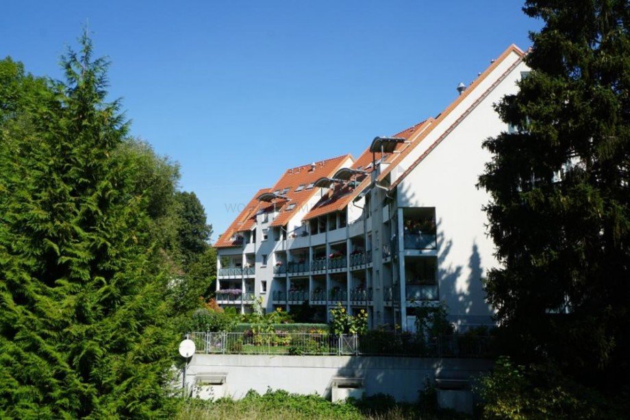 Balkonansicht Maisonettewohnung Zwickau