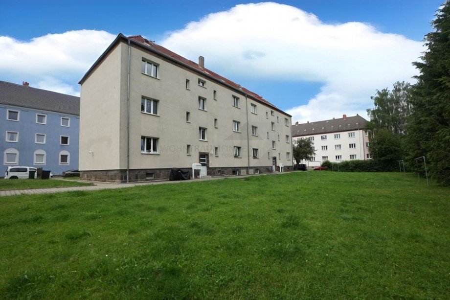 R�ckansicht Etagenwohnung Zwickau