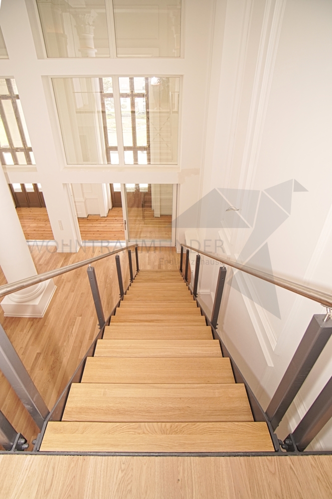 Beispiel Treppe ins OG Maisonettewohnung Chemnitz
