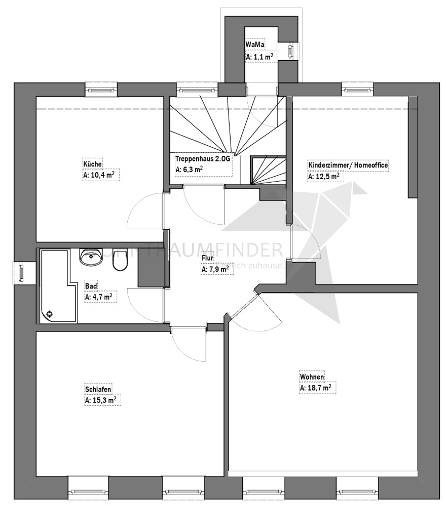 Grundriss Etagenwohnung Zwickau