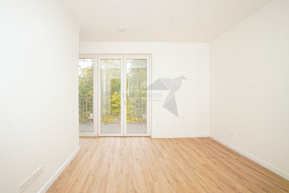 Schlafzimmer mit Balkonzugang Etagenwohnung Chemnitz