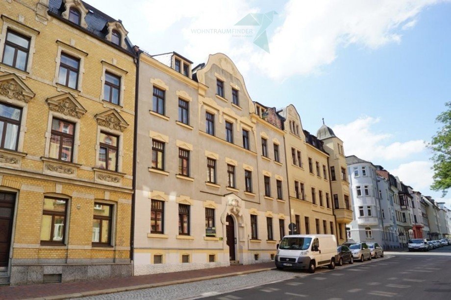 Stra�enansicht Etagenwohnung Zwickau