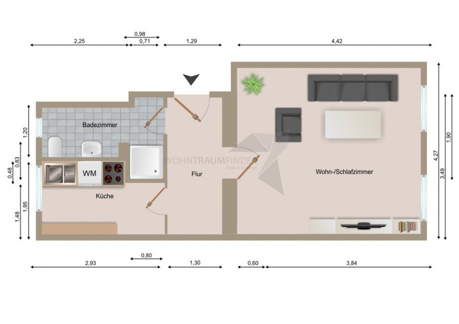 Grundriss Etagenwohnung Zwickau