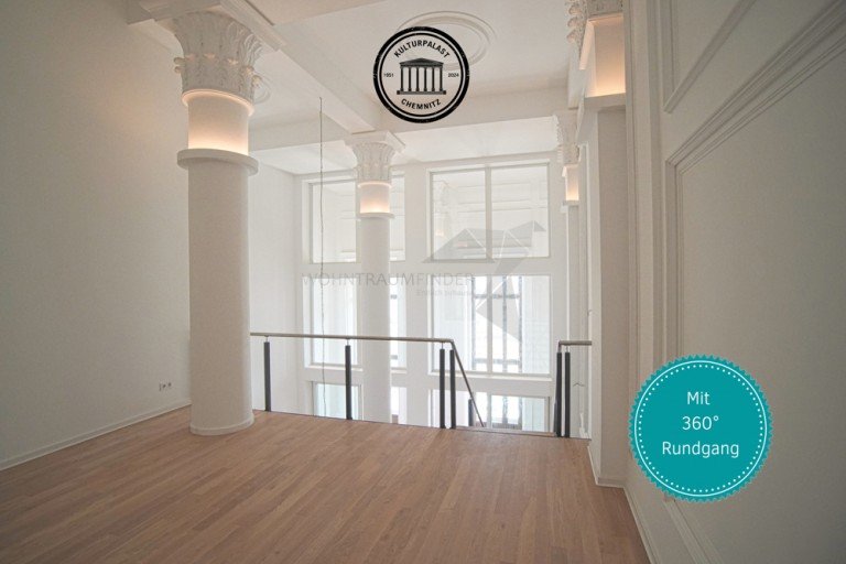 Startbild Chemnitz Maisonettewohnung !! Wohntraum am Pelzm�hlenteich !! 2 Raum Maisonette Wohnung mit 8,30m Deckenh�he und vielen Extras