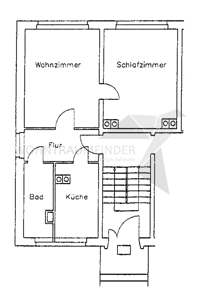 Grundriss Etagenwohnung Chemnitz - Ebersdorf, Chemnitz