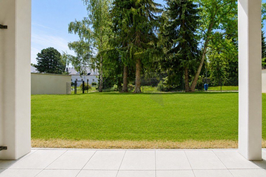 Terrasse und Ausblick ins Gr�ne Erdgeschosswohnung Chemnitz