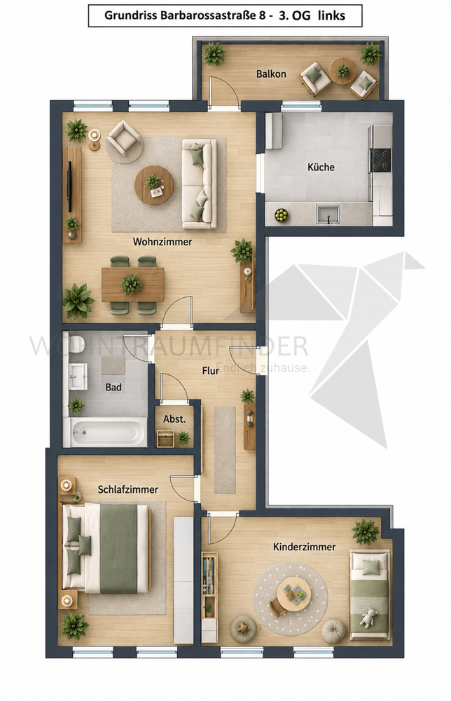 Grundriss Etagenwohnung Chemnitz
