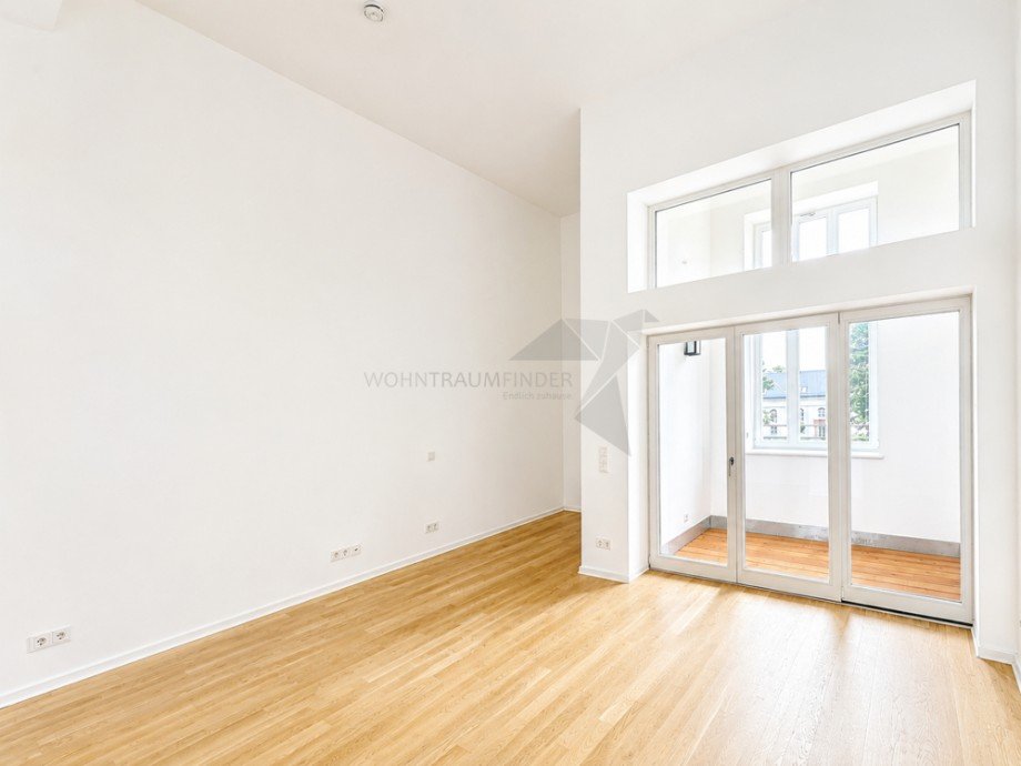 Wohnbereich mit Loggia geschlossen Etagenwohnung Chemnitz