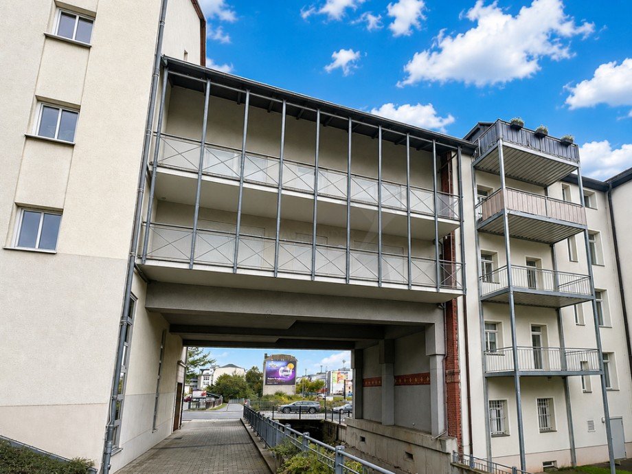 Ansicht XXL Balkone Etagenwohnung Chemnitz