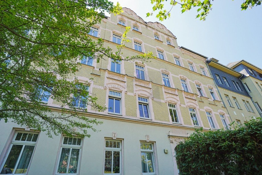 Ansicht Stra�enseite Etagenwohnung Chemnitz
