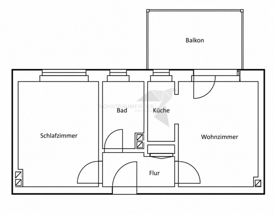 Grundriss Z128 - Mitte Etagenwohnung Chemnitz
