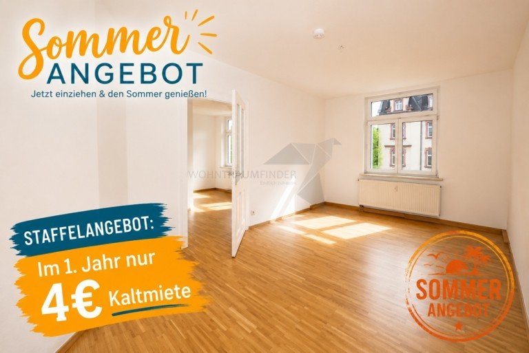 Sommerangebot Zwickau Etagenwohnung Gro�z�gige 3-Raum-Wohnung nahe der Zwickauer Mulde