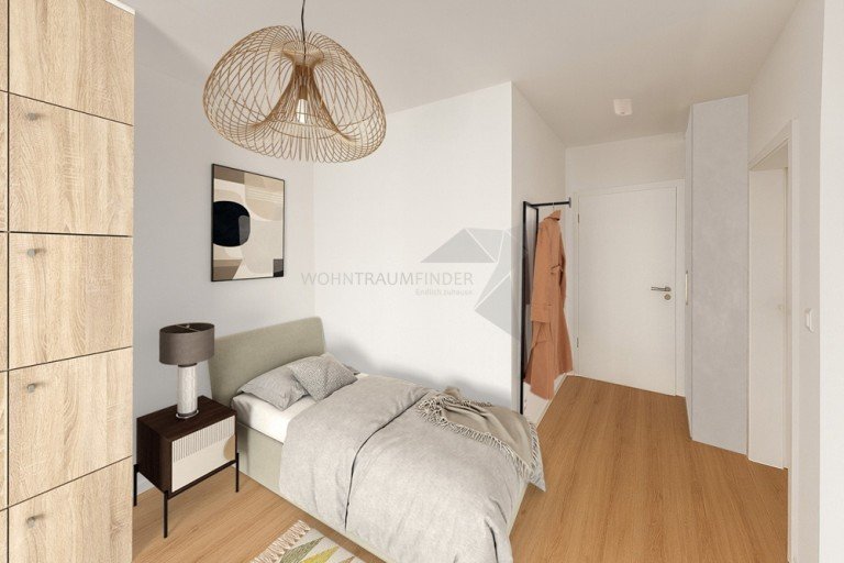 M�blierungsbeispiel 1 Chemnitz Erdgeschosswohnung ++ Osterangebot ++ Erstbezug nach Neubau! Barrierefreie 1-Raum-Wohnung mit Terrasse und Einbauk�che