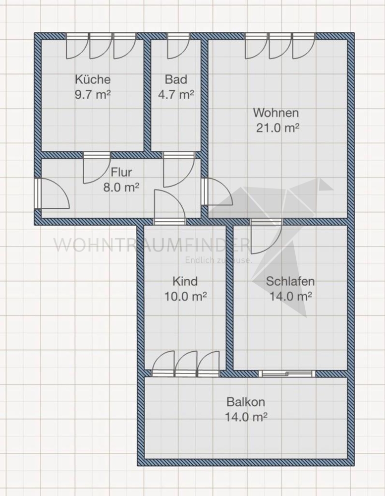 Grundriss Etagenwohnung Chemnitz