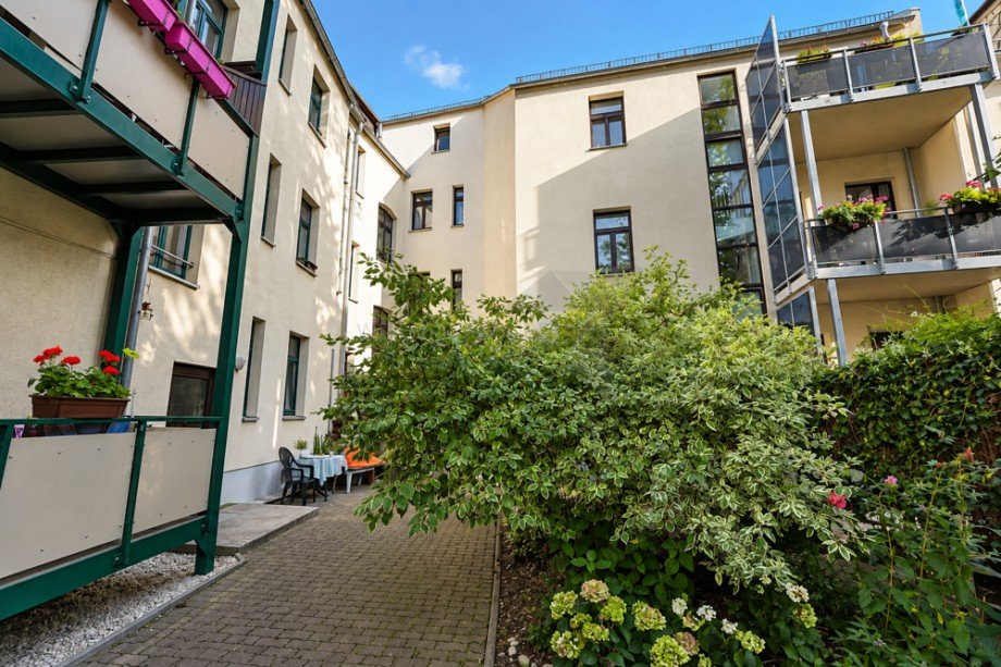 Hinterhof Erdgeschosswohnung Zwickau