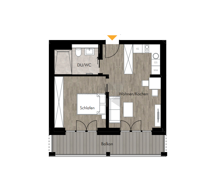 Grundriss WE 16 Etagenwohnung Chemnitz
