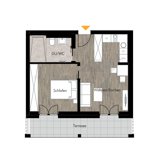 Grundriss WE 09 Erdgeschosswohnung Chemnitz