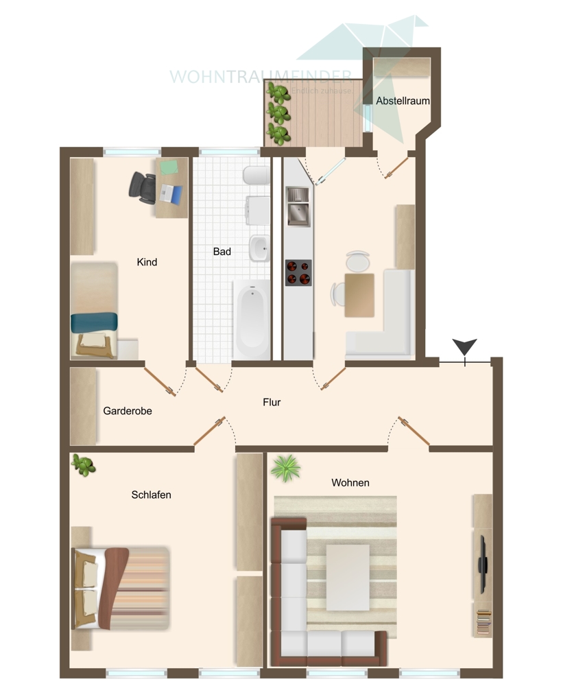 Grundriss Etagenwohnung Zwickau