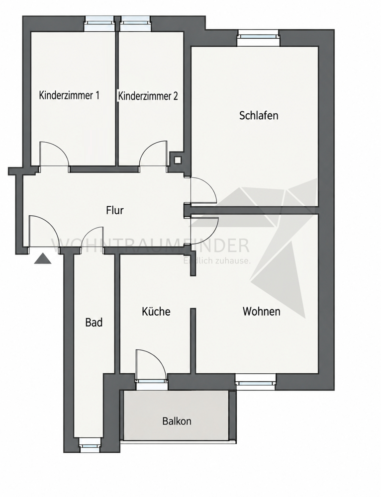 Grundriss Erdgeschosswohnung Chemnitz / Sch�nau