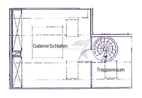 Grundriss DG Maisonettewohnung Chemnitz / Zentrum