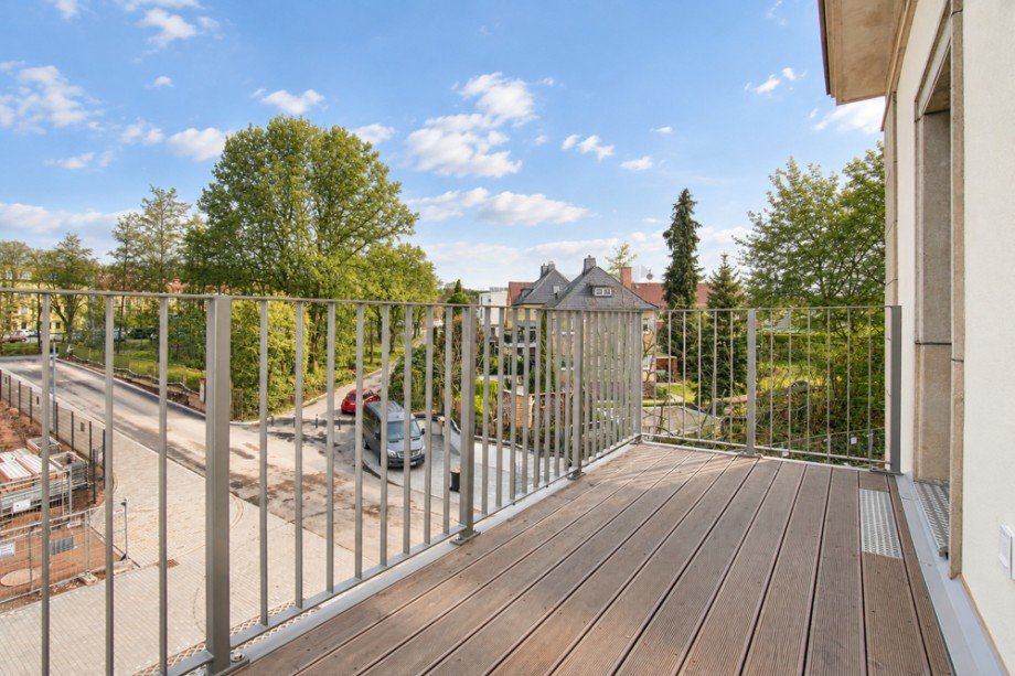 Balkon und Aussicht Etagenwohnung Chemnitz