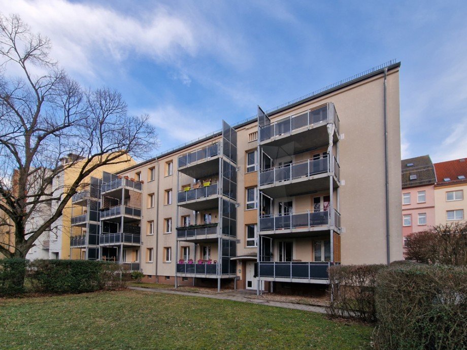 Au�enanansicht Etagenwohnung Chemnitz