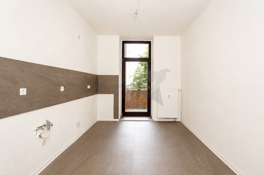 K�che mit Balkonzugang Erdgeschosswohnung Chemnitz