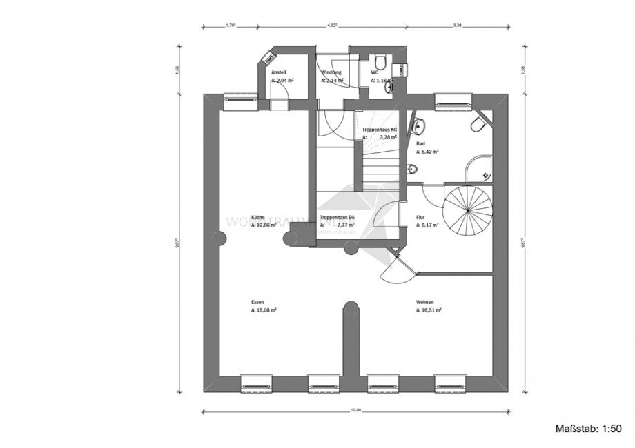 Grundriss_EG Maisonettewohnung Zwickau