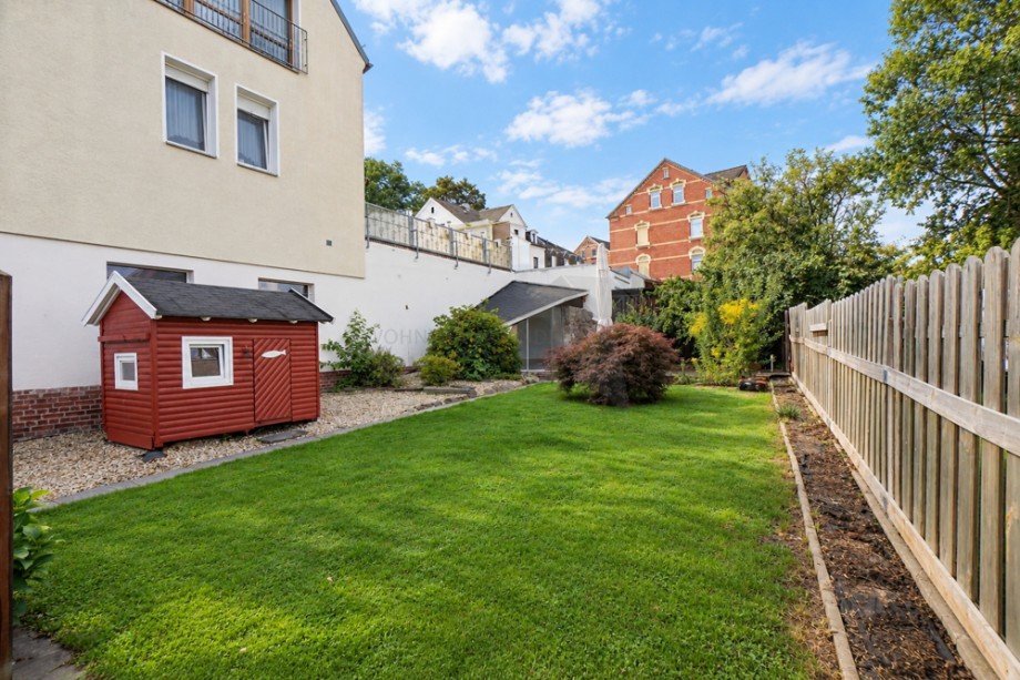 Gr�nfl�che Privatgarten Maisonettewohnung Zwickau