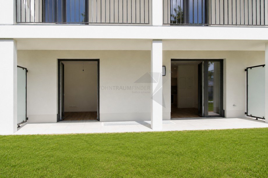 Ansicht Terrasse Erdgeschosswohnung Chemnitz