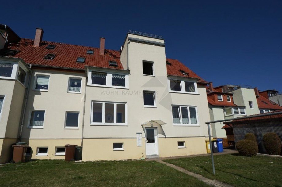 R�ckansicht Erdgeschosswohnung Zwickau