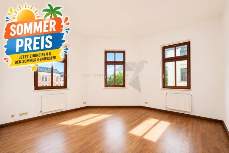 Sommerangebot Zwickau - Zwickau (Stadt) Etagenwohnung WG-geeignete 2-Raum-Wohnung mit Tageslichtbad in Zwickau