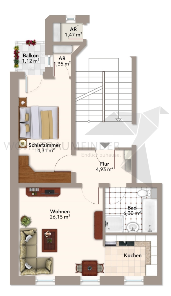 Grundriss Etagenwohnung Zwickau