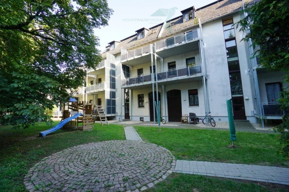 R�ckansicht Dachgeschosswohnung Zwickau
