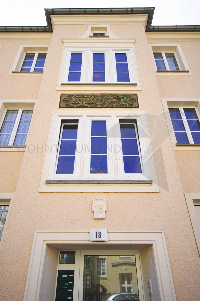 Detail Fassade Erdgeschosswohnung Chemnitz