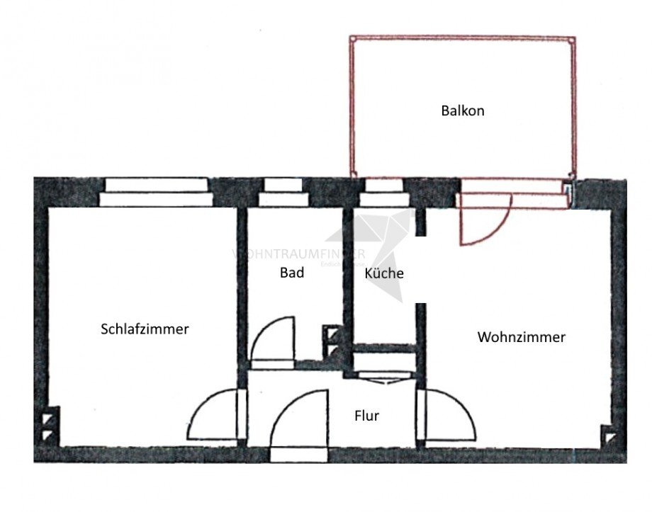 Grundriss Erdgeschosswohnung Chemnitz