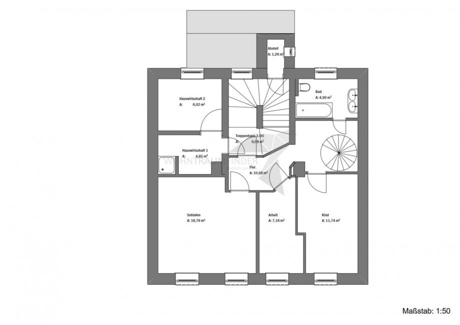 Grundriss_1_OG Maisonettewohnung Zwickau