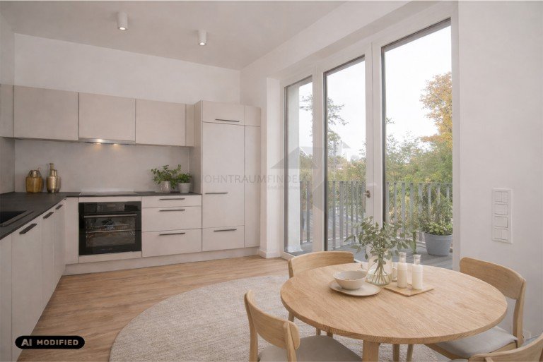 Visualisierung_1Zimmer-(1) Chemnitz Erdgeschosswohnung ++ Sommerangebot ++ Erstbezug! Barrierefreie 1-Raum-Wohnung mit Einbauk�che und Terrasse