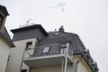 Balkonansicht Romantische kleine DG-Wohnung mit Balkon zu vermieten